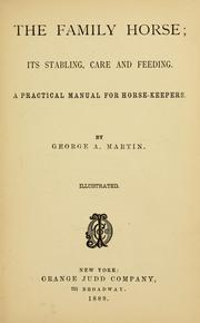 Cover of: The family horse by Martin, George A.