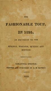 Cover of: The fashionable tour, in 1825. by Gideon M. Davison