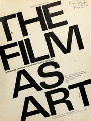 Cover of: The film as art