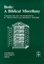 Cover of: Bede: A Biblical Miscellany by W. Trent Foley