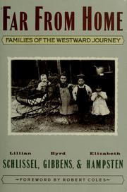 Cover of: Far from home: families of the westward journey