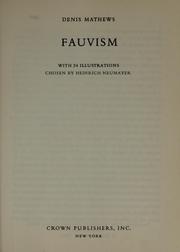 Fauvism by Denis Mathews