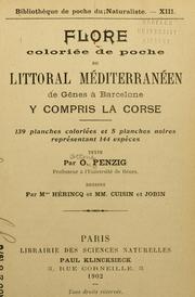 Cover of: Flore coloriée de poche du littoral méditerranéen de Gênes à Barcelone y compris la Corse by O. Penzig