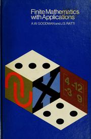 Cover of: Finite mathematics with applications