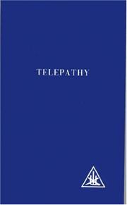 Cover of: Telepathy and the Etheric Vehicle by Alice A. Bailey