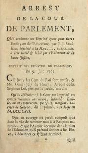 Cover of: Jean Jacques Rousseau, citoyen de Genève, a Christophe de Beaumont, Archevêque de Paris ... by Jean-Jacques Rousseau