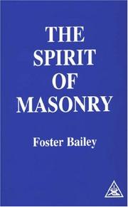 Cover of: Spirit of Masonry