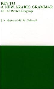 Cover of: Key to A new Arabic grammar of the written language