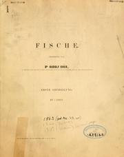Cover of: Fische