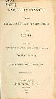 Cover of: Fables amusantes by John Perrin