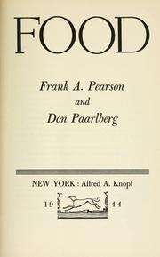 Cover of: Food