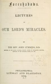 Cover of: Foreshadows by Rev. John Cumming D.D.