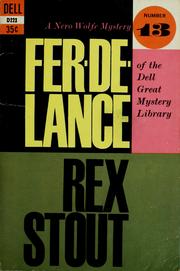 Cover of: Fer-de-lance: a Nero Wolfe mystery