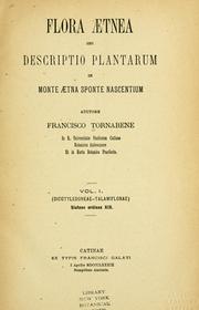 Cover of: Flora Aetnea by Francesco Tornabene, Francesco Tornabene