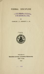 Formal Discipline by Charles J. C. Bennett