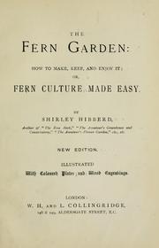 Cover of: The fern garden by Shirley Hibberd