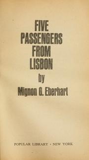 Cover of: Five passengers from Lisbon by Mignon Good Eberhart
