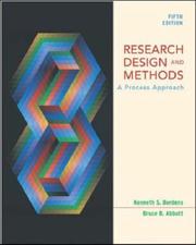 Cover of: Research Design and Methods: A Process Approach with PowerWeb