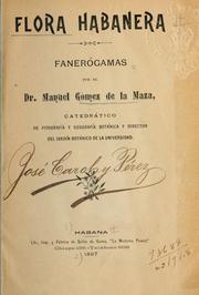 Cover of: Flora habanera by Manuel Gómez de la Maza