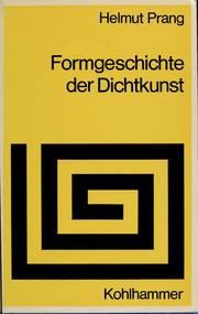 Cover of: Formgeschichte der Dichtkunst by Helmut Prang