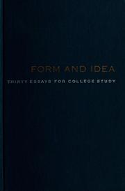 Cover of: Form and idea by Morton W. Bloomfield