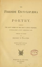 Cover of: The fireside encyclopædia of poetry by Henry Troth Coates