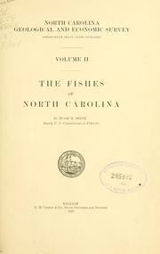 Cover of: The fishes of North Carolina