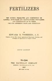 Cover of: Fertilizers by Edward B. Voorhees, Edward B. Voorhees