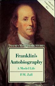 Cover of: Franklin's Autobiography: a model life