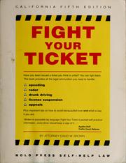 Cover of: Fight your ticket by David Wayne Brown