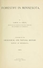 Cover of: Forestry in Minnesota.
