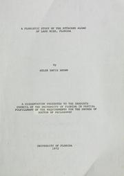 Cover of: A floristic study of the attached algae of Lake Mize, Florida by Helen Davis Brown