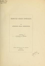 Cover of: Flosculi graeci boreales by Geddes, W. D. Sir