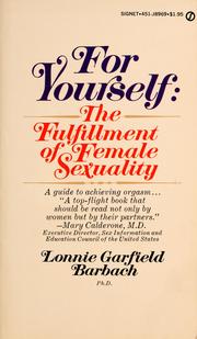 Cover of: For yourself: the fulfillment of female sexuality