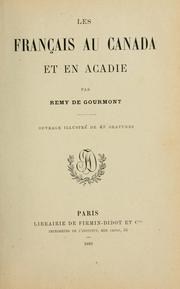 Cover of: Fran[degree symbol]pcais au Canada et en Acadie