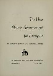 Cover of: Flower arrangement for everyone
