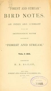Cover of: "Forest and stream" bird notes. by Harry B. Bailey
