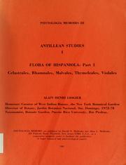Cover of: Flora of Hispaniola
