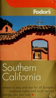 Cover of: Fodor's Southern California by [editor, Constance Jones].