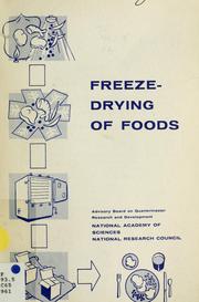 Freeze-drying of foods by Conference on Freeze-Drying of Foods (1961 Chicago, Ill.)