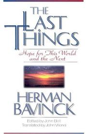 Cover of: The Last Things by H. Bavinck