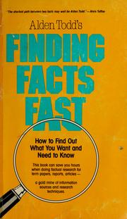 Cover of: Finding facts fast by A. L. Todd