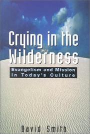 Cover of: Crying in the Wilderness by David Smith April 29, 2008