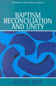 Cover of: Baptism, Reconciliation and Unity