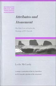 Cover of: Attributes and Atonement (Paternoster Biblical and Theological Monographs)