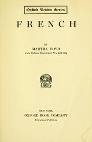 Cover of: French