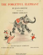 Cover of: The forgetful elephant