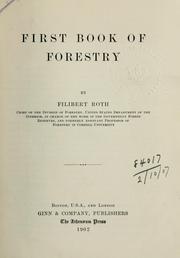 Cover of: First book of forestry | Filibert Roth