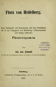 Cover of: Flora von Heidelberg by Johann Anton Schmidt