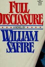 Cover of: Full disclosure: a novel